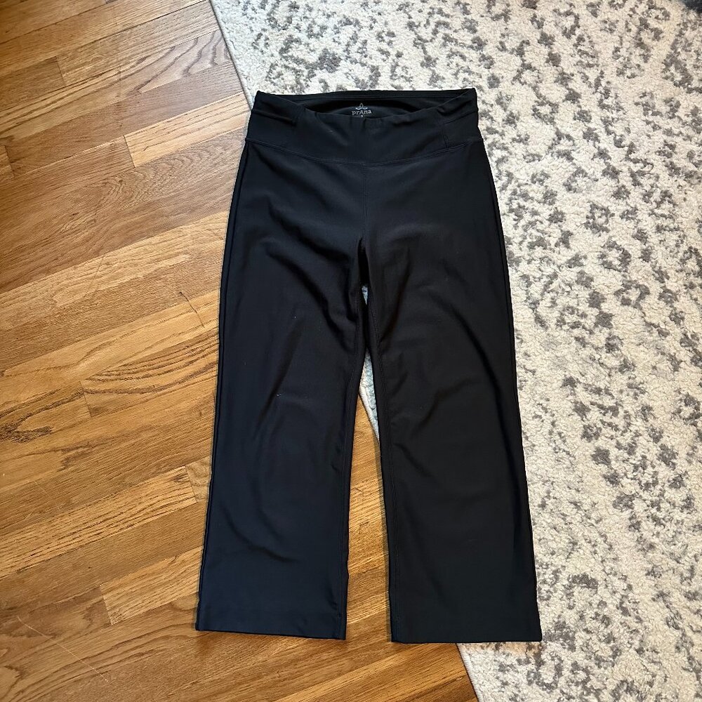 PRANA Jara Wide Leg Capri Pant | Small Black